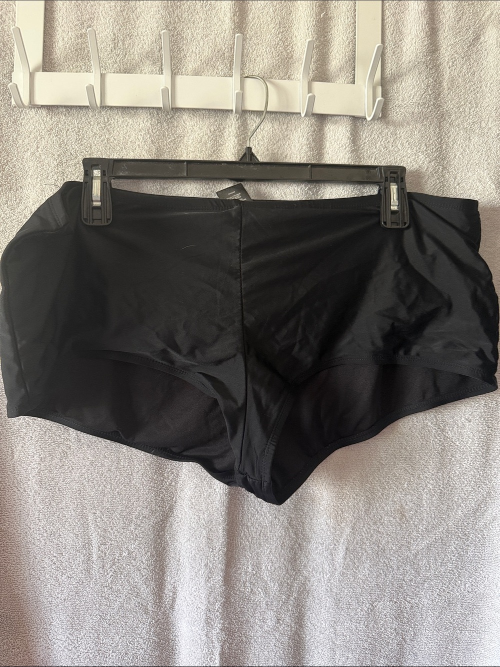 Catalina Black Women's Boyshort Swim Bottoms